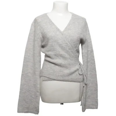 Cardigan cache-cœur (Gris) de Gina Tricot Acrylique, Laine d'alpaga, Élasthane, Polyester