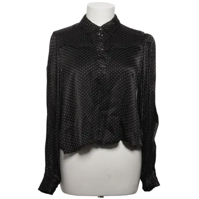 Blouse (Noir, Blanc) de Ganni Viscose