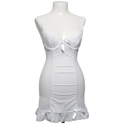 Déshabillé (Blanc) de La Vie en Rose Élasthane, Polyamide