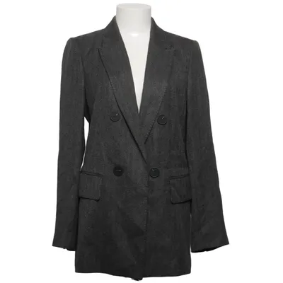 Blazer (Grå) fra Massimo Dutti Acetat, Bomuld