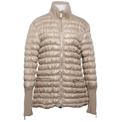 Down jacket (Beige) from Ilse Jacobsen Acrylic, Down, Feather, Polyester, Wool