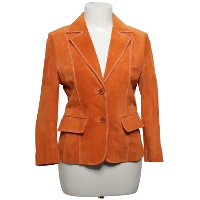 Läderkavaj (Orange) från Rock'n Blue Skinn, Polyester