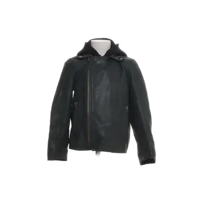 Leather jacket (Green, Black) from Molo Cotton, Polyester, Leather