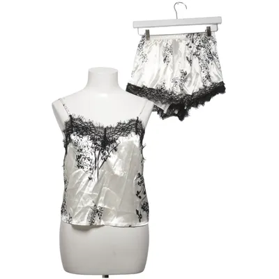 Pajamas (White, Black) Elastane, Polyester
