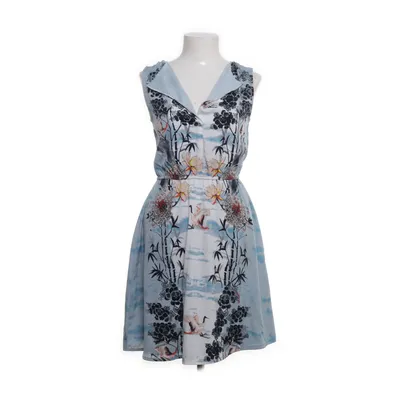 Dress (Blue, Multicolored) from Uttam Boutique Polyester