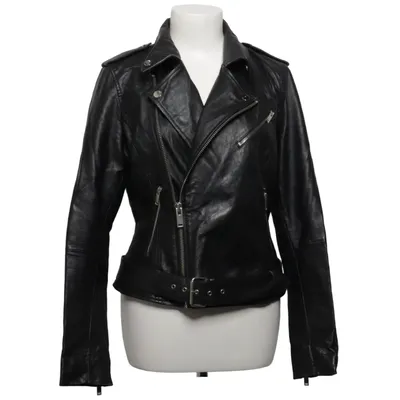 Veste de motard (Noir) de Barneys Originals Cuir, Polyester