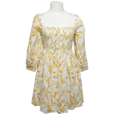 Dress (White, Yellow, Orange) from Urban Outfitters Cotton, Linen