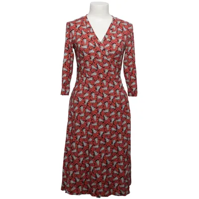 Wrap dress (Red, Multicolored) from Miss Clarity Elastane, Viscose