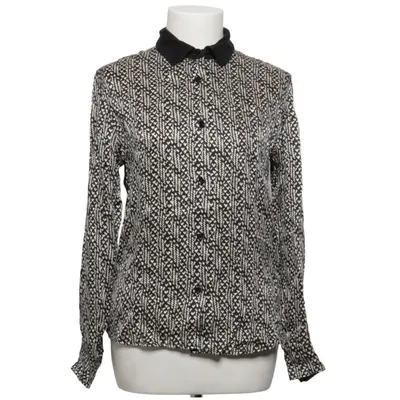 Blouse (Noir, Blanc) de Majestic Filatures Lin, Soie