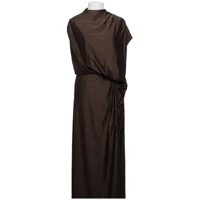 Maxi dress (Brown) from Sunfere Polyester