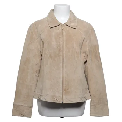 Læderjakke (Beige) fra JH&CO Collection Læder, Polyester