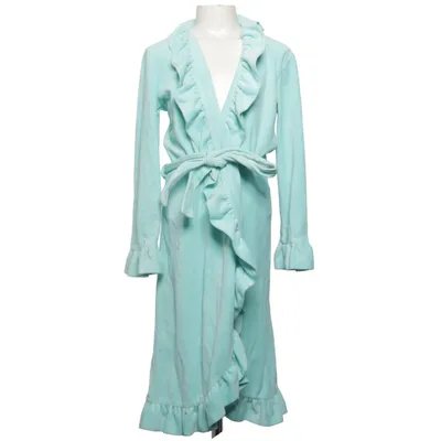 Peignoir (Turquoise) de Vera Velour Coton, Polyester