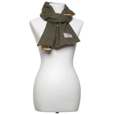 Halsduk (Grön, Flerfärgad) från Harris Tweed