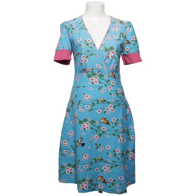 Jurk (Blauw, Meerkleurig) van Tante Betsy Katoen, Elastaan