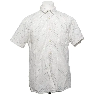 Chemise à manches courtes (Blanc, Bleu) de Jack & Jones Coton, Lin
