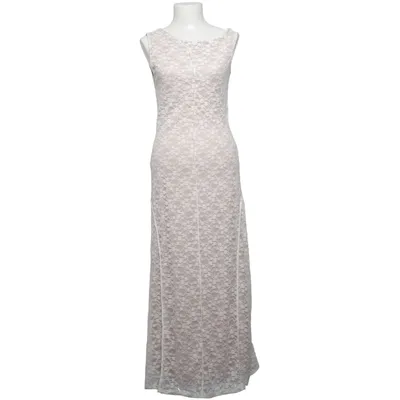 Robe longue (Beige, Blanc) de ASOS Design Élasthane, Polyamide, Polyester