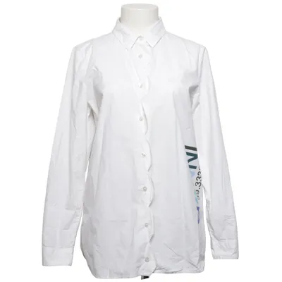 Chemise (Blanc, Bleu) de Ganni Coton