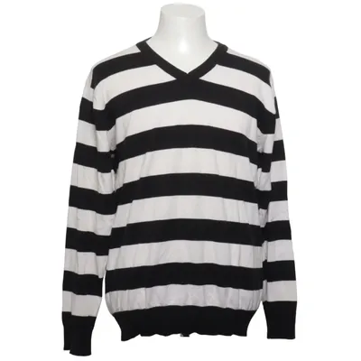 Strickpullover (Schwarz, Weiß) von Jack & Jones Vintage Denim Baumwolle