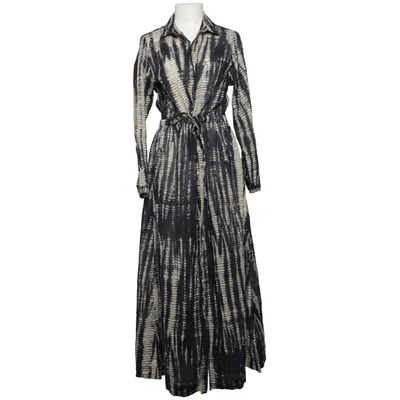 Maxi jurk (Blauw, Wit) van Maison Hotel Katoen