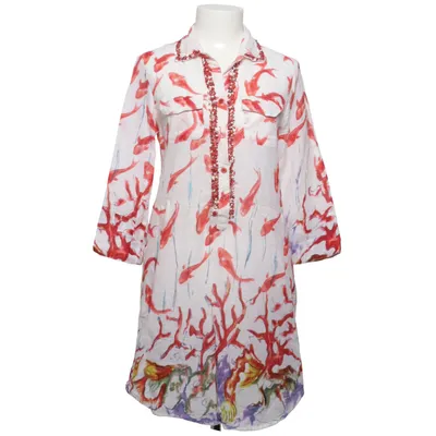 Tunique (Blanc, Rouge, Multicolore) de Antica Sartoria Coton