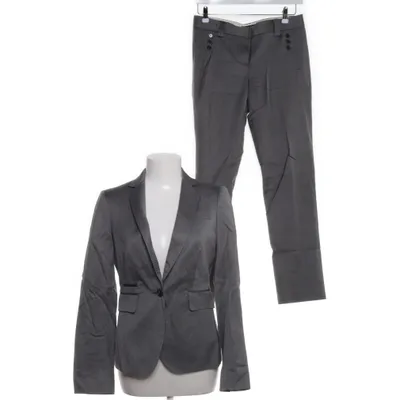 Kostym (Grå) från Massimo Dutti Woman Polyester, Viskos