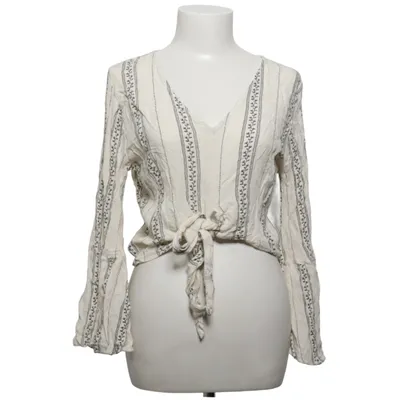 Slå-om top (Hvid, Sort) fra American Eagle Outfitters Viscose