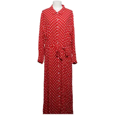 Skjortekjole (Rød, Hvid) fra Smashed Lemon Viscose
