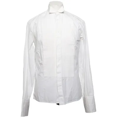 Tuxedo shirt (White) from Pole Position Cotton