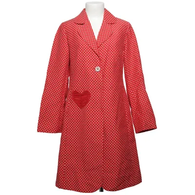 Coat (Red, White) from Avoca Anthology Cotton, Polyester