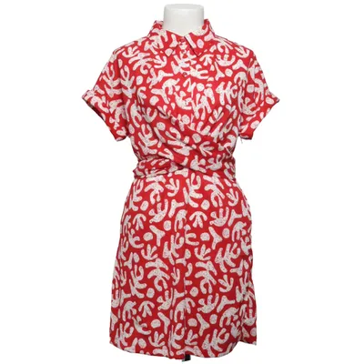 Jurk (Rood, Wit) van Esmara Elastaan, Gerecycled polyester