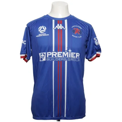 Fodboldtrøje (Blå, Hvid, Rød) fra Kappa Polyester