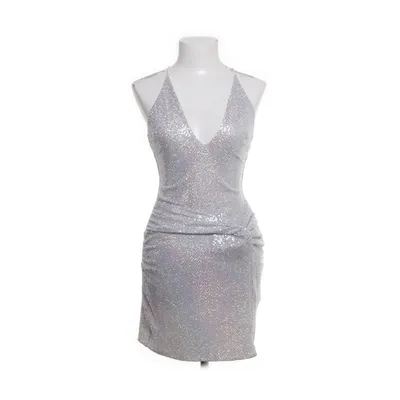 Dress (Silver) from Bershka Elastane, Polyester