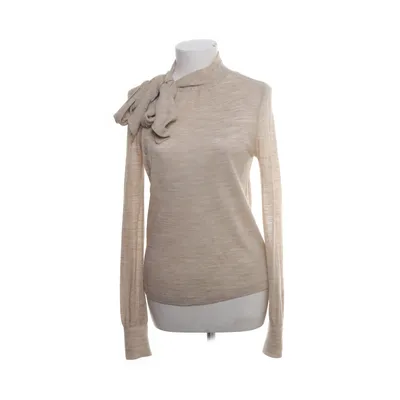 Strikblouse (Beige) van Mango Casual