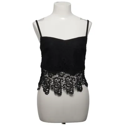 Crop top (Noir) de River Island Élasthane, Polyester
