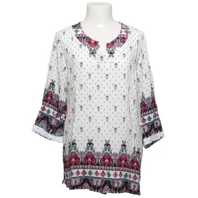 Tunic (White, Multicolored) from Opl Fashion Polyester, Viscose
