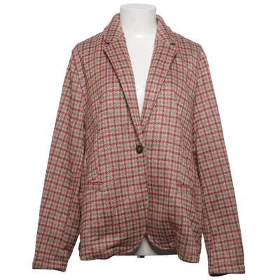 Blazer (Red, Beige) from Lands' End Polyester