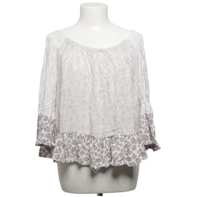 Blouse (Gray, White) from Ajlajk Viscose