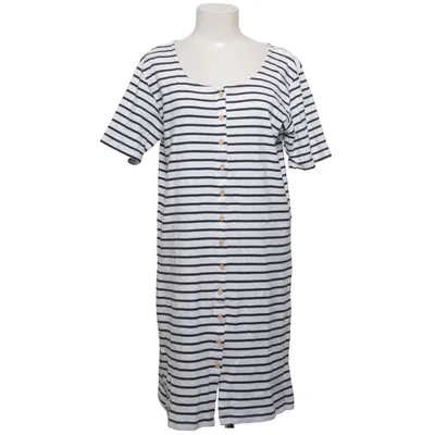 Dress (White, Blue) from Marine Cotton