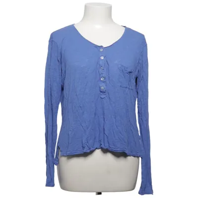 Henley shirt (Blue) from Aerie Cotton, Viscose