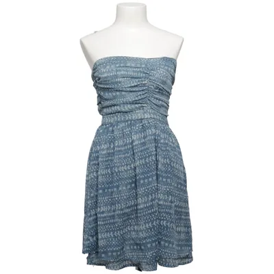 Jurk (Blauw, Wit) van Mango Casualwear Polyester, Viscose
