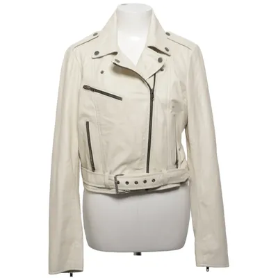 Veste de motard (Beige) de Livelo Cuir, Polyester