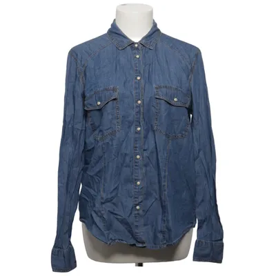 Denim blouse (Blauw) van Pimkie Katoen