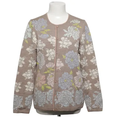 Cardigan (Bruin, Meerkleurig) van Oleana Merinowol, Zijde