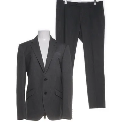 Suit (Black, Gray) from Cedar Wood State Polyester, Viscose