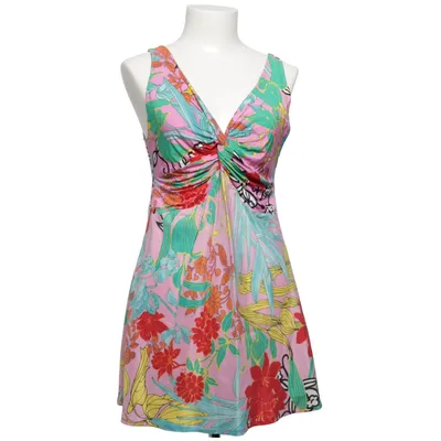 Kjole (Pink, Flerfarvet) fra Marc Cain Elastan, Silke, Viscose