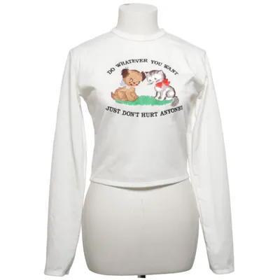 Långärmad t-shirt (Vit) från Omighty! Bomull, Elastan