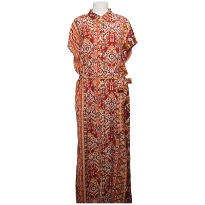 Shirt dress (Red, Orange, Multicolored) from Norah Polyester