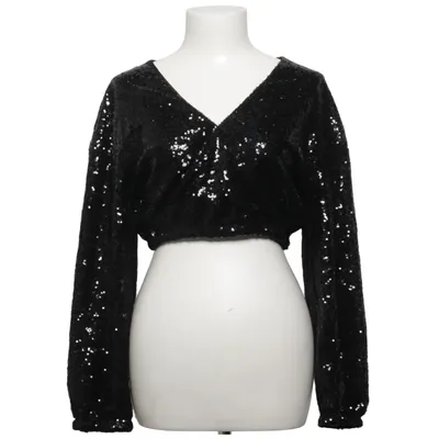 Crop top (Black) from Monica Geuze x NA-KD Polyester
