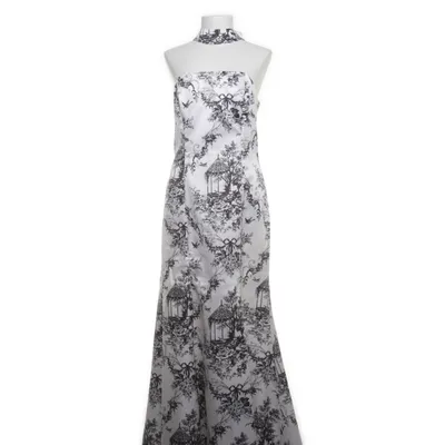 Robe (Blanc, Noir, Multicolore) de Betsy & Adam by Linda Bernell Acétate, Polyester