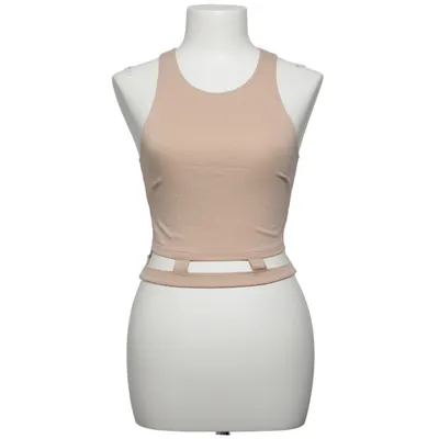 Crop top (Beige) de Kikiriki Élasthane, Polyester, Viscose